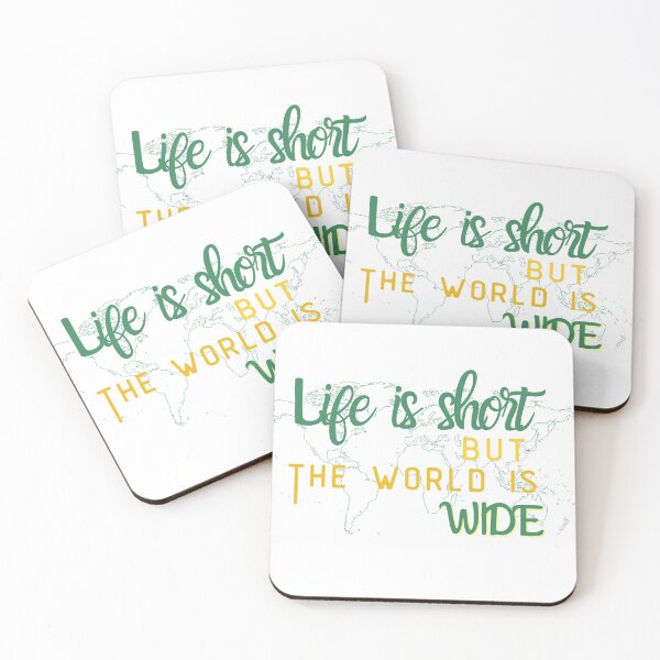 Item preview, Life is short but the world is wide designed and sold by SpicyCherrys.