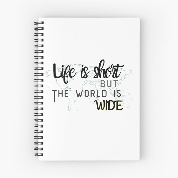 Item preview,  Life is short but the world is wide designed and sold by SpicyCherrys.