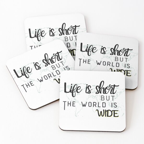Item preview,  Life is short but the world is wide designed and sold by SpicyCherrys.