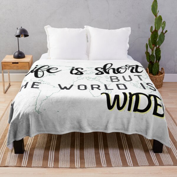 Item preview,  Life is short but the world is wide designed and sold by SpicyCherrys.