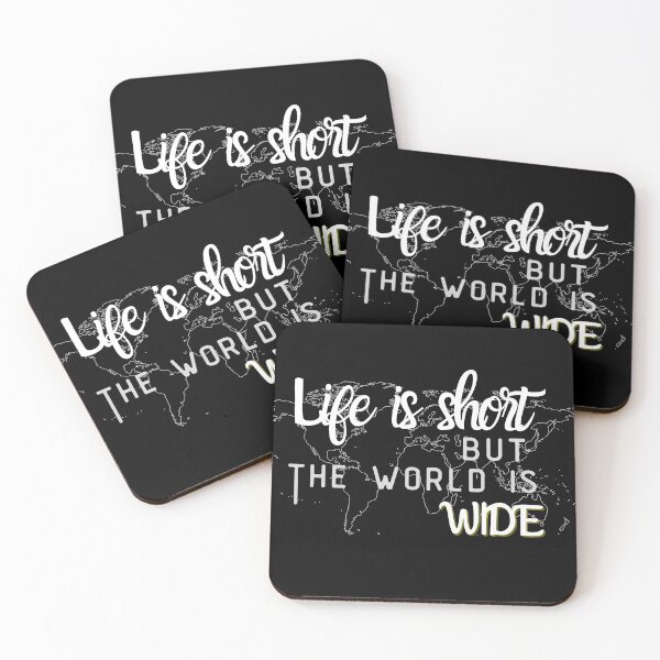 Item preview,  Life is short but the world is wide designed and sold by SpicyCherrys.