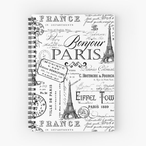 Item preview, Vintage Paris Black And White Nostalgic Pattern designed and sold by artsandsoul.