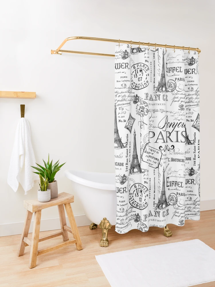 NWT Paris Eiffel Tower Shower Curtain buy