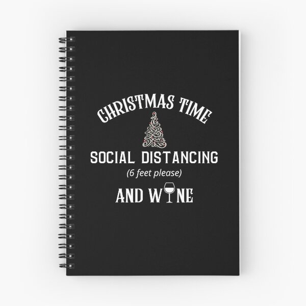 Item preview, Christmas time Social Distancing and Wine designed and sold by ModkMerch.
