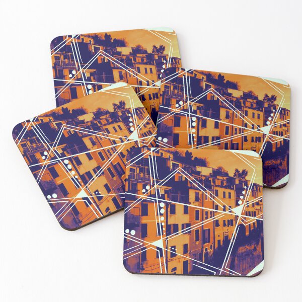 Item preview, Cinque Terre - Italy - Modern Abstract Pattern Picture designed and sold by emm-j.