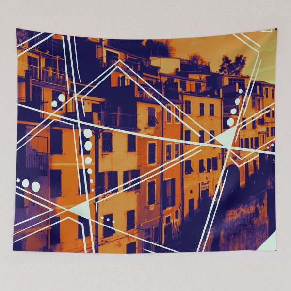 Item preview, Cinque Terre - Italy - Modern Abstract Pattern Picture designed and sold by emm-j.