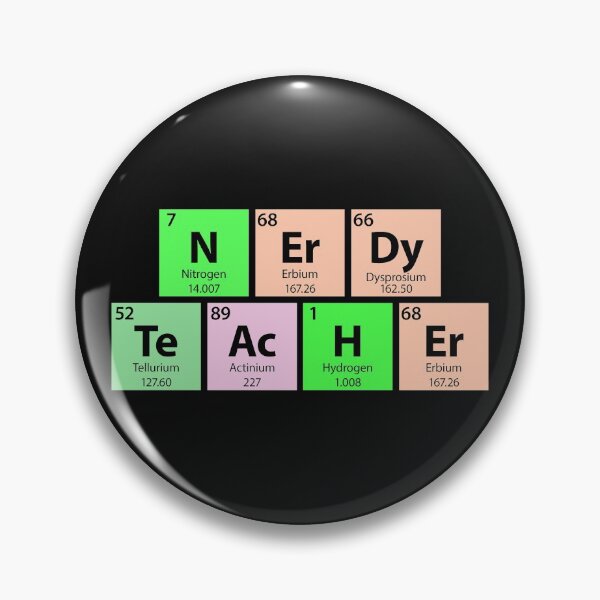 Item preview, Nerdy Teacher Periodic Table designed and sold by Gold Wings Tees.