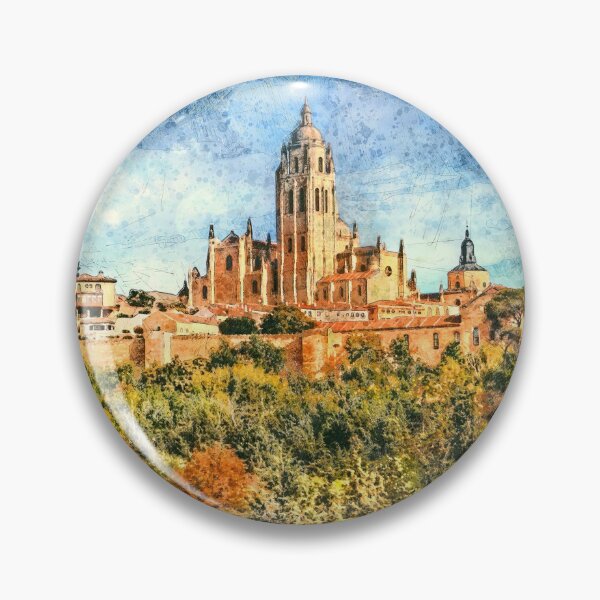 Item preview, Segovia, Spain. View over the town with its cathedral and medieval walls.  designed and sold by Newlander90.