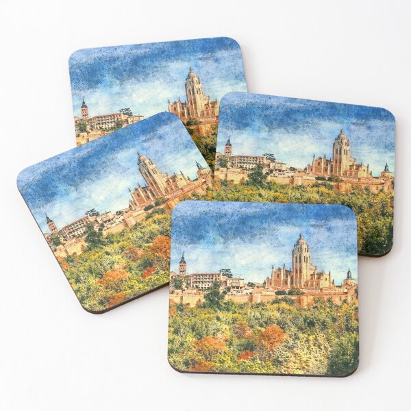 Item preview, Segovia, Spain. View over the town with its cathedral and medieval walls.  designed and sold by Newlander90.