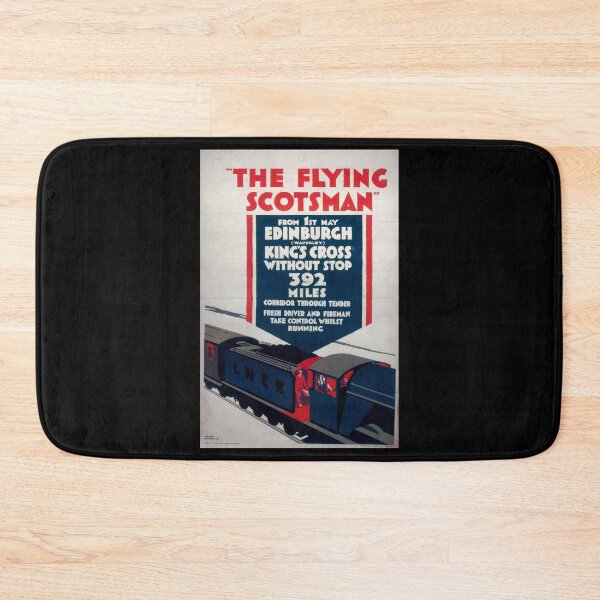 Artikelvorschau, retro classic The Flyin Scotsman poster entworfen und verkauft von CorasPosters.