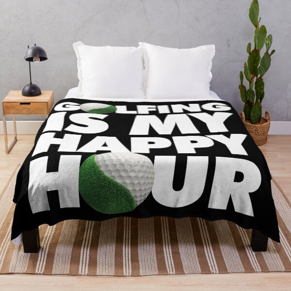 Item preview, Golfing is my happy hour Funny Golfer saying Quote designed and sold by elhefe.