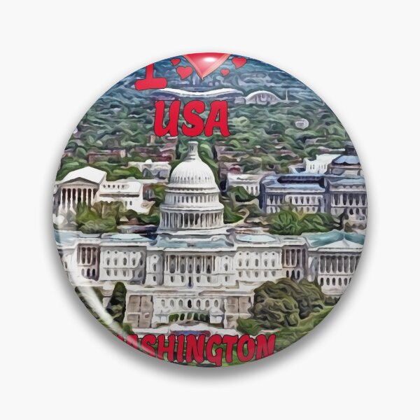 Item preview, I LOVE USA, Washington designed and sold by REALDesign-Shop.