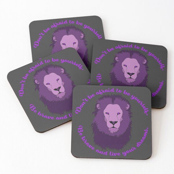 Item preview, Brave Lion - Purple designed and sold by KiannasMind.