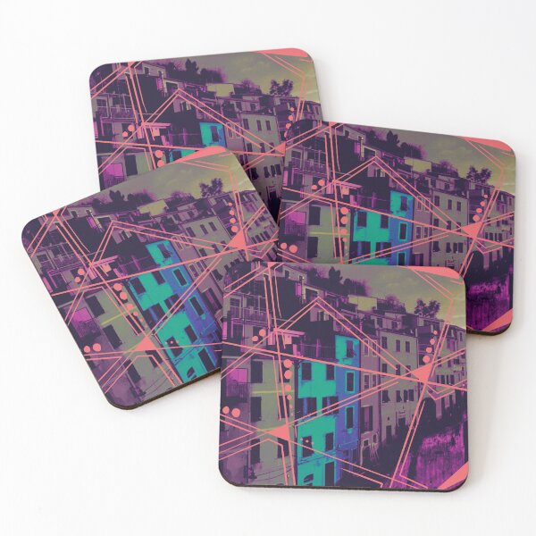 Item preview, Cinque Terre - Italy - Modern Abstract Pattern Picture designed and sold by emm-j.