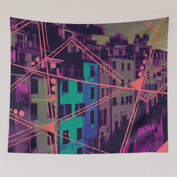 Item preview, Cinque Terre - Italy - Modern Abstract Pattern Picture designed and sold by emm-j.