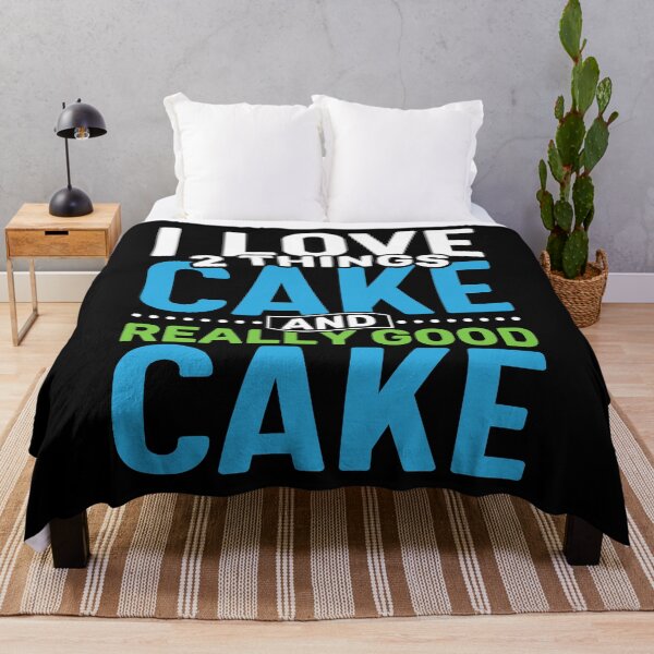 Item preview, I love 2 things Cake and Really Good Cake designed and sold by Gold Wings Tees.