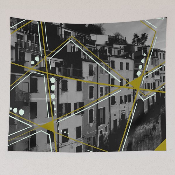 Item preview, Cinque Terre - Italy - Modern Abstract Pattern Picture designed and sold by emm-j.