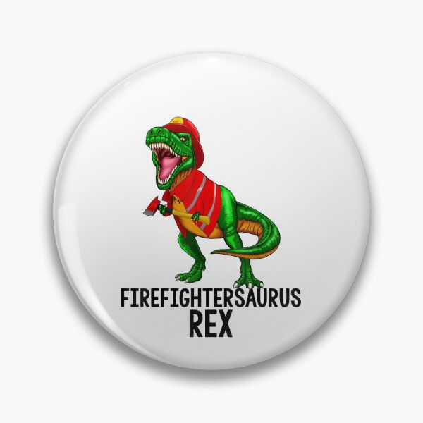 Item preview, Dinosaur Firefighter T Rex  designed and sold by TheBloom98.