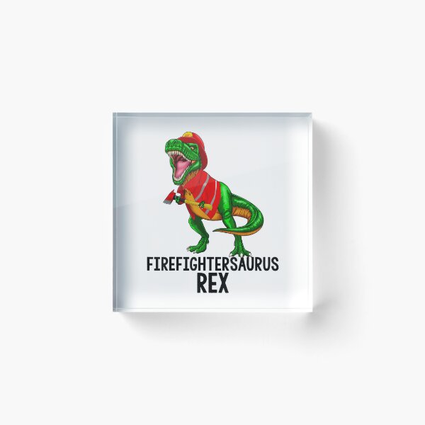 Item preview, Dinosaur Firefighter T Rex  designed and sold by TheBloom98.