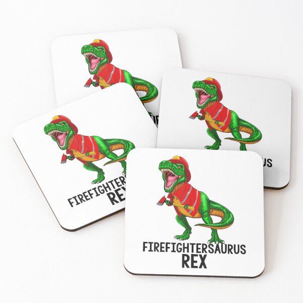 Item preview, Dinosaur Firefighter T Rex  designed and sold by TheBloom98.
