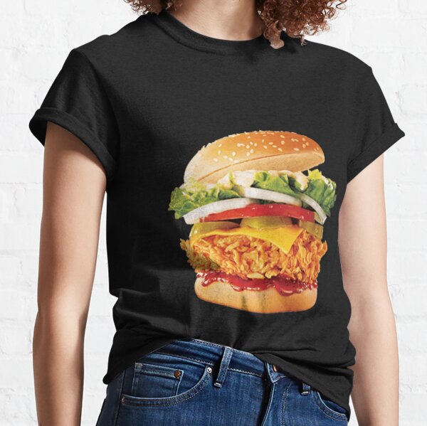 Giant Food T Shirts Redbubble - escaping a giant burger roblox