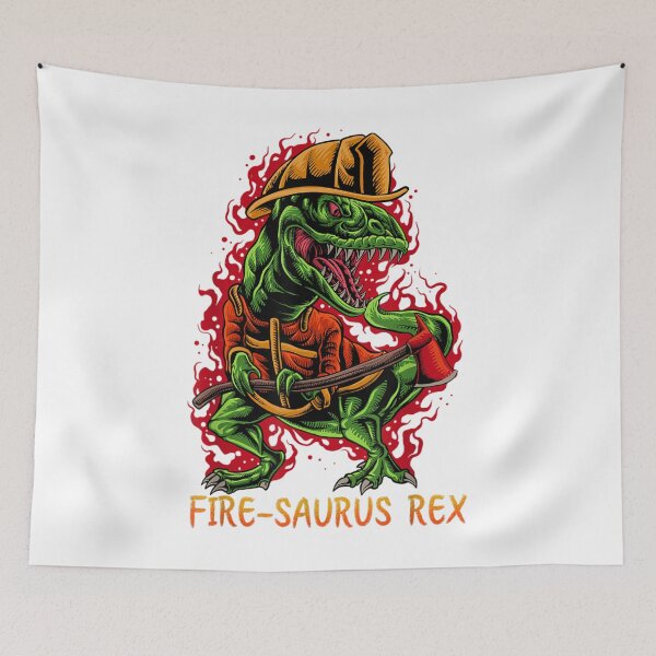 Item preview, Fireman T-Rex Dinosaur Firefighter  designed and sold by TheBloom98.