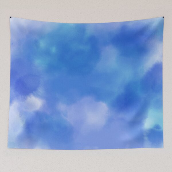 Item preview, Blue tie dye sky clouds pattern designed and sold by Bregjevt.