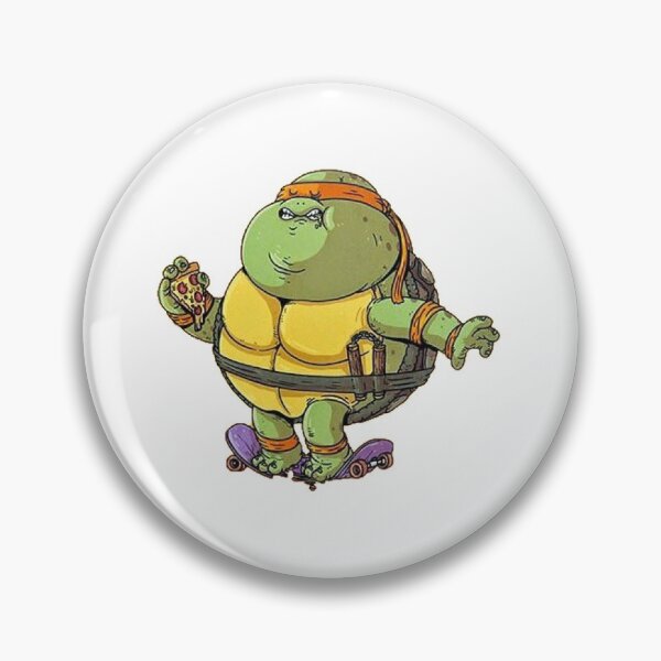 Item preview, MichelAngelo Obese Ninja Turtle with pizza  designed and sold by Corleo.