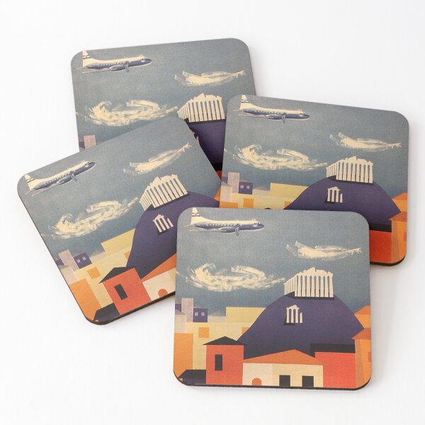 Item preview, retro classic Athens poster designed and sold by CorasPosters.