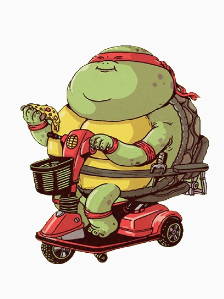 Raphael Obese Ninja Turtle with pizza | Essential T-Shirt