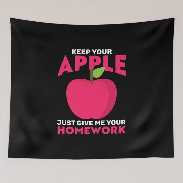 Item preview, El maestro quiere tarea, no Apple por maestro designed and sold by Gold Wings Tees.