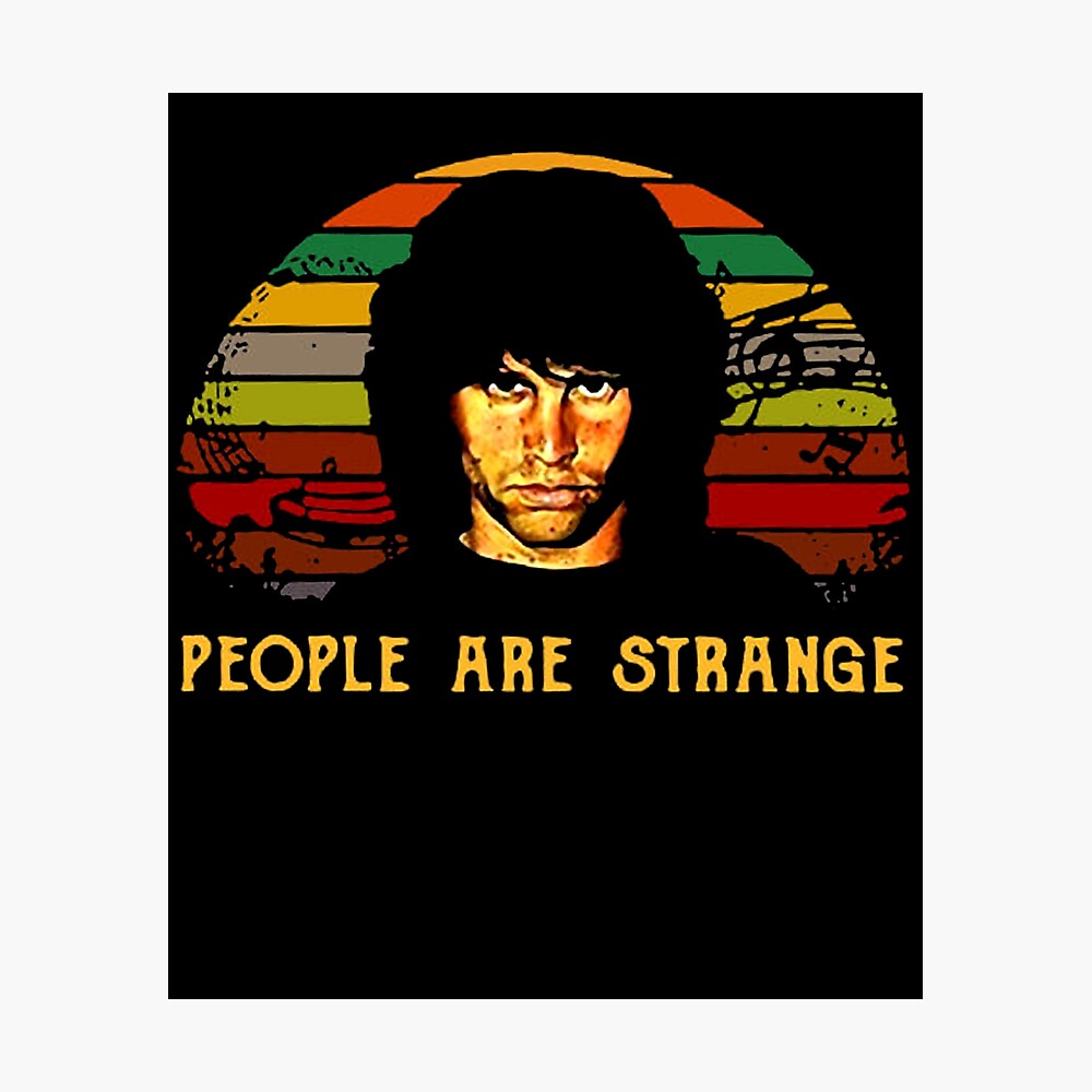 Framed Print The Doors "People are Strange" Picture Poster Music Word Art 