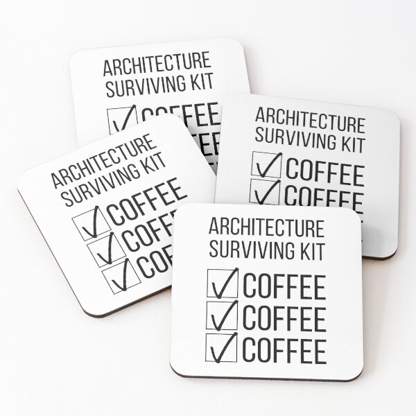 Item preview, Architecture Student Surviving Kit Coffee Coffee Coffee designed and sold by A. P..