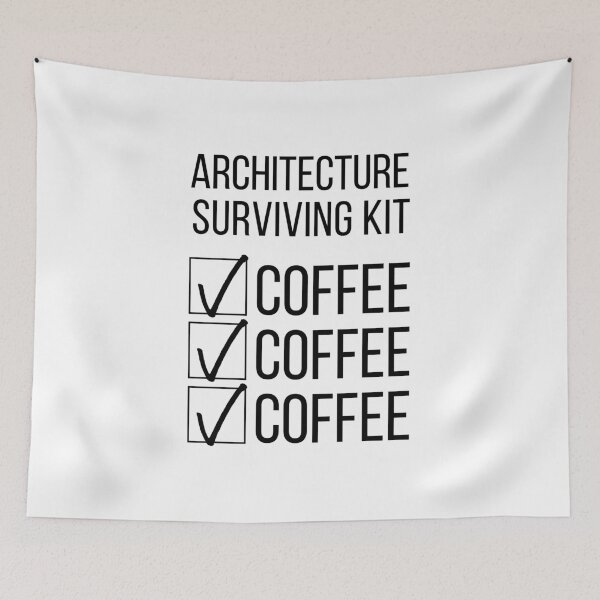 Item preview, Architecture Student Surviving Kit Coffee Coffee Coffee designed and sold by A. P..