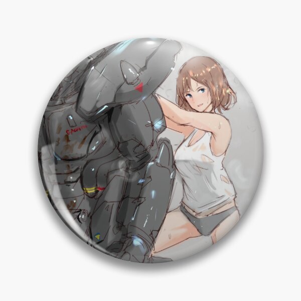 Item preview, Fallout inspired 'Power Suit Rider' button designed and sold by megapanda687.