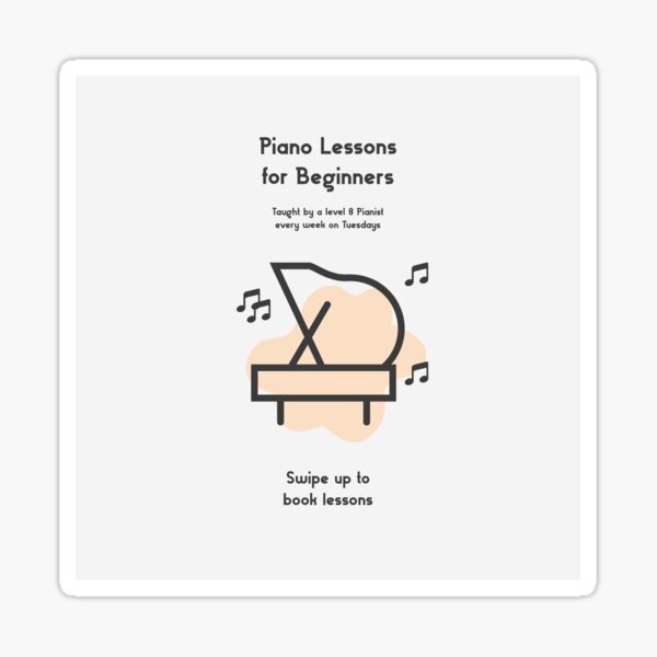 Piano lesson Sticker