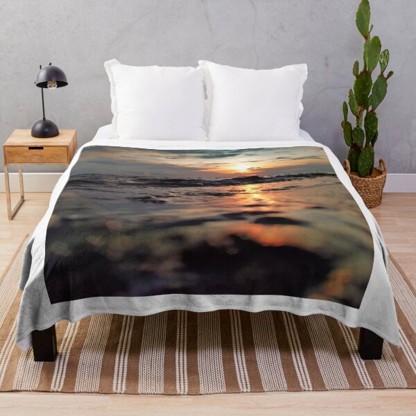 Item preview, Rough Waves Beach Sunset designed and sold by Luxxe87.