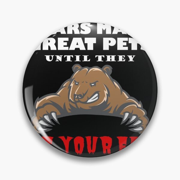 Item preview, Dangerous Funny Pet Bear Design designed and sold by Gold Wings Tees.
