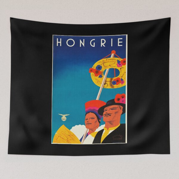 Aperçu de l'œuvre retro classic Hongire poster créée et vendue par CorasPosters.