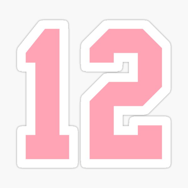 Number 12 - 12 - Sticker