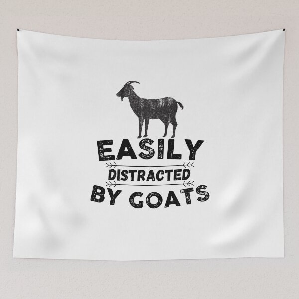 Item preview, Easily Distracted by Goats Vintage designed and sold by The Little Wood Cottage.