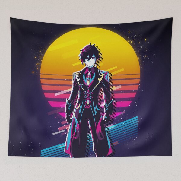 Item preview, Zhongli - Genshin Impact 80s retro designed and sold by MyRetroArt.