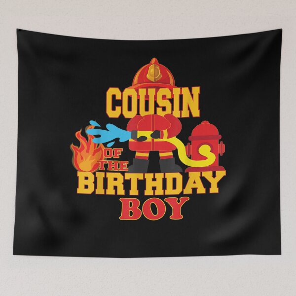 Item preview, Cousin Boy Firetruck Firefighter Party  designed and sold by TheBloom98.
