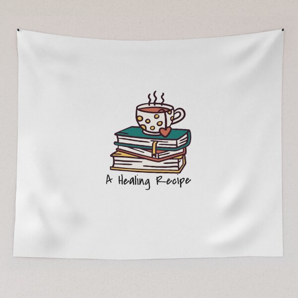 Item preview, Tea and books are a healing recipe for readers designed and sold by Marguerite Faure.