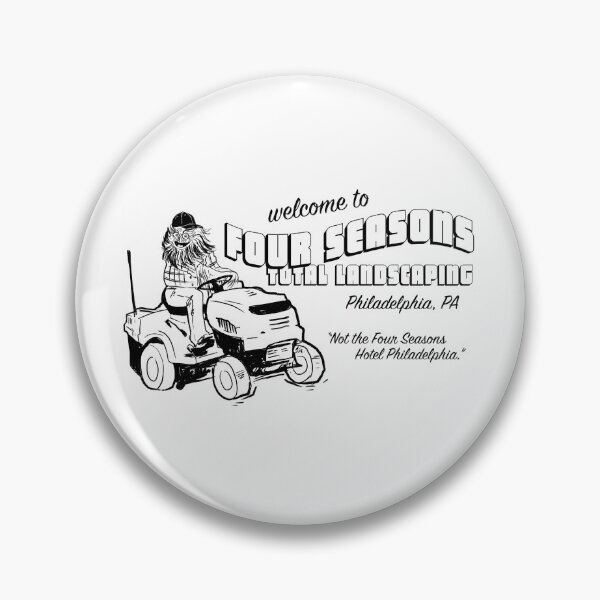 Item preview, Four Seasons Total Landscaping Gritty drawing black designed and sold by withmint.