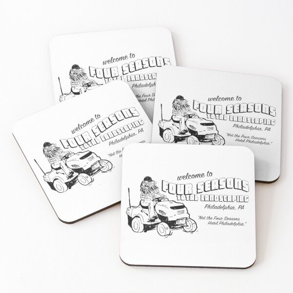 Item preview, Four Seasons Total Landscaping Gritty drawing black designed and sold by withmint.