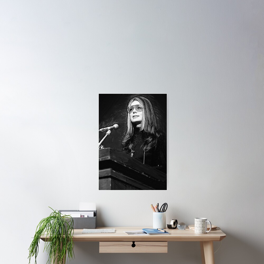 “Gloria Steinem” Poster for Sale by Yurdabak | Redbubble