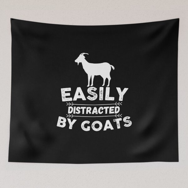 Item preview, Easily Distracted by Goats Vintage designed and sold by The Little Wood Cottage.