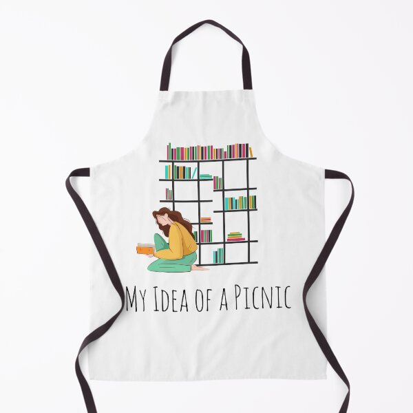 Item preview, My idea of a picnic is with books - quirky design for book lovers designed and sold by Marguerite Faure.