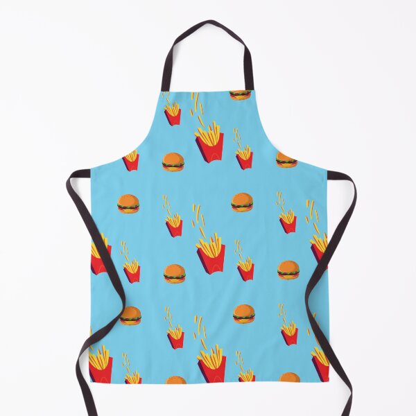 Item preview, French Fries Pattern Burger Light Blue designed and sold by kyds.